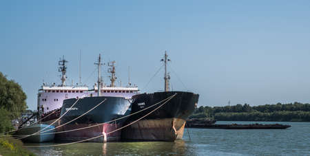 Ishmael. Ukraine. August 26, 2017; Ships docked in the harbor.