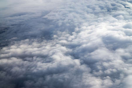 Textured clouds high in the sky.
