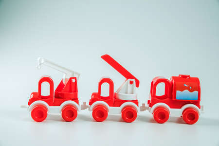 Colorful plastic toy isolated on white background.の写真素材