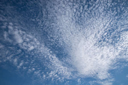 Cirrus clouds in the blue sky.の写真素材
