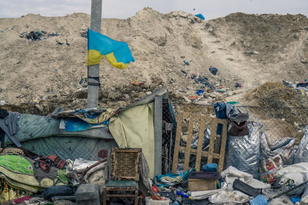 Garbage dump. environmental pollution. ecological problems.の写真素材