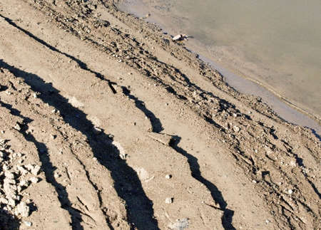 receeding water supplyの写真素材