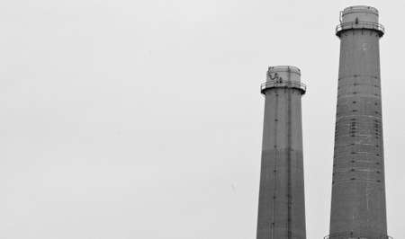 2 industrial towersの写真素材