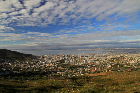 Cape Town - view from Table Mountain, South Africaの写真素材