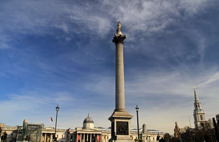 Nelson's Column, Trafalgar Square, London, England