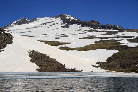 Mount Aragats, Lesser Caucasus, Aragatsotn Province, Armeniaの写真素材