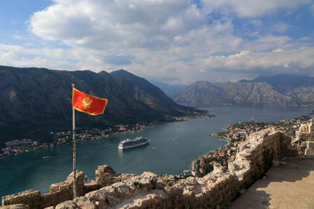 Castle Of San Giovanni, Kotor, Bay of Kotor, Boka Kotorska, Montenegroの写真素材