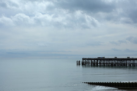 Hastings pier, East Sussex, England, United Kingdomの写真素材