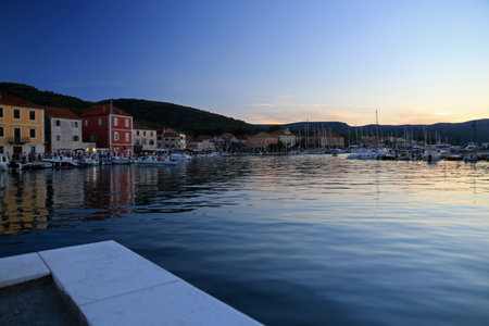 Stiniva bay, Hvar island in Croatiaの写真素材