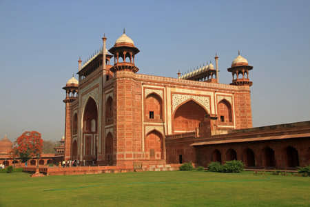 The Taj Mahal in Agra, Uttar Pradesh, India.の写真素材