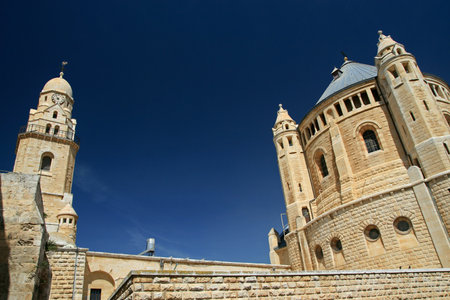 Abbey of the Dormition, monastery on Mount Zion in Jerusalem, Israel