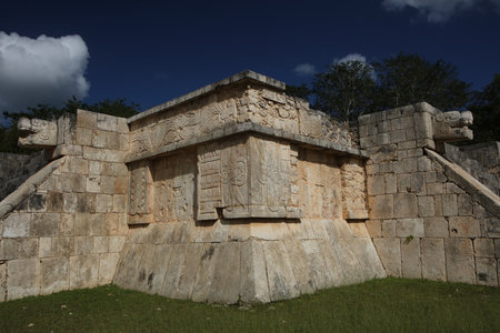 Temple of the Eagles and Jaguars in Chichen Itza, Yucatan, Mexico