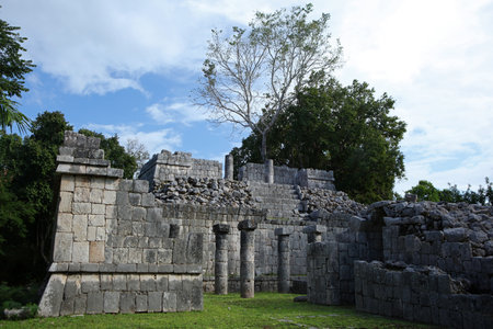 Temple of the Carved Boards in Chichen Itza complex, Yucatan, Mexico