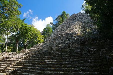 La Iglesia pyramid, Coba complex, Yucatan, Mexico