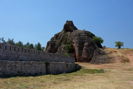 Belogradchik Fortress also known as Kaleto Fortress in Balkan Mountains, Bulgariaの写真素材