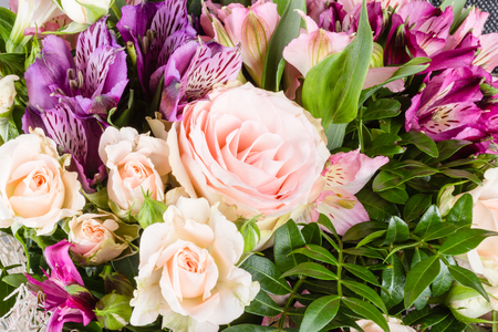 Closeup flower bouquetの写真素材