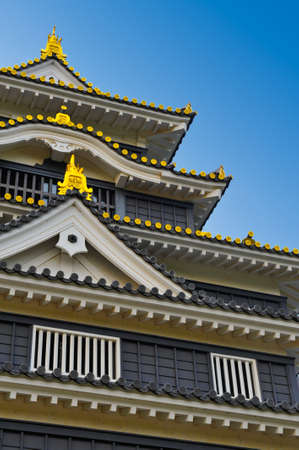 castle in okayama japanのeditorial素材