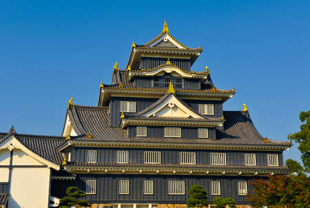castle in okayama japanのeditorial素材