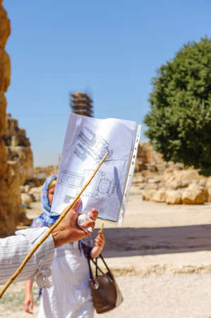 Baalbek Ancient city in Lebanon.Heliopolis temple complex.near the border with Syria.remains