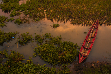 Red Boatの写真素材