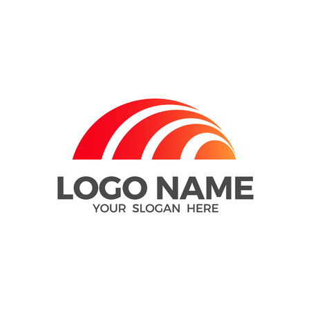 Sunrise logo vector design templateのイラスト素材