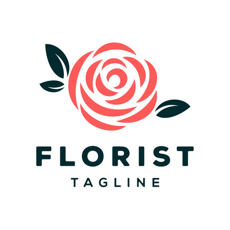 Florist Vector Logo Design Templateのイラスト素材