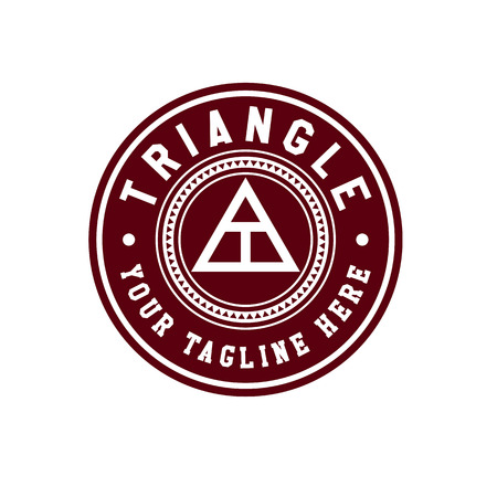 Circle square triangle logo designのイラスト素材