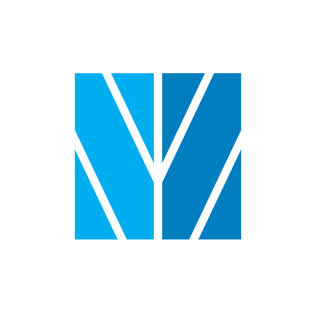 Initial W abstract leaf logoのイラスト素材