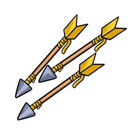 arrows are essential items for weapons, arrows, weapons firstのイラスト素材