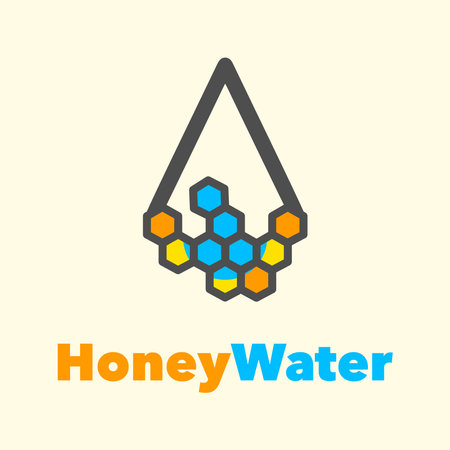 Honey water dropのイラスト素材