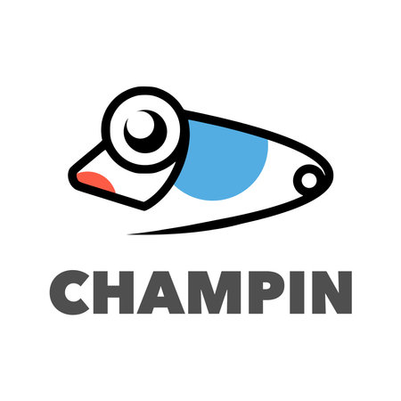 Chameleon pin simpleのイラスト素材