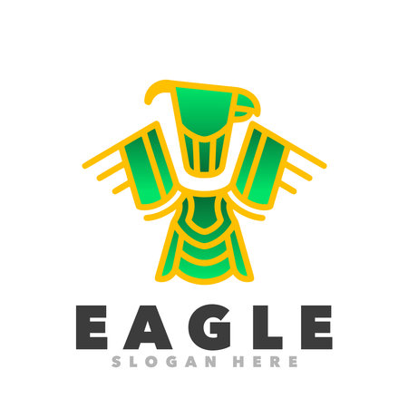 Eagle logo concept design. AI 10 supported. High quality illustrationのイラスト素材