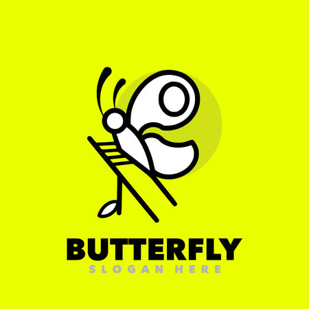 Butterfly logo design template. Vector illustration for your business.のイラスト素材