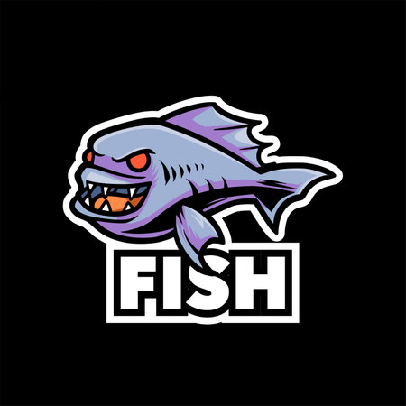 Fish predator logo for sportのイラスト素材