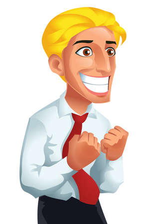 Yes Man concept vector illustrationのイラスト素材