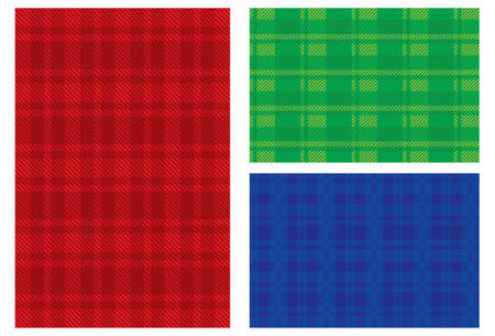 colorful Fabric icon setのイラスト素材