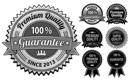 Vintage Badges Collsctionのイラスト素材