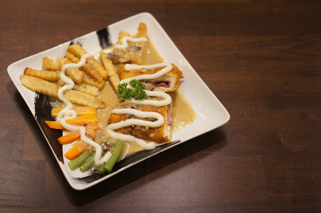 best dish with best taste in a plateの写真素材