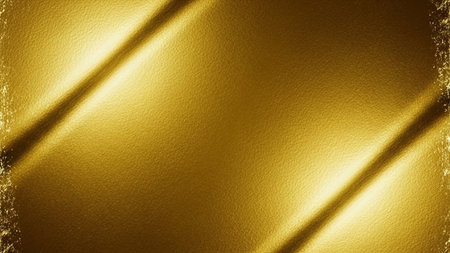 Luxury golden metallic background or texture and gradients shadow.