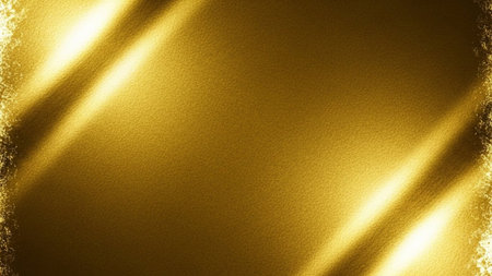 Shiny gold foil texture or background for design with copy space for text.