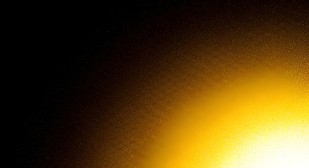 An abstract background featuring a gradient from deep black to bright golden yellow. The surface is...