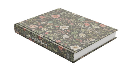Book showing floral design with vintage pattern cover. High resolution image suitable for commercial...