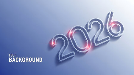 Happy New Year 2016 Text Design. Vector Illustration.