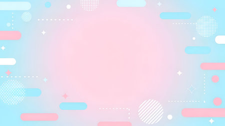 a pastel background with a gradient transitioning from light blue to soft pink. The includes various...