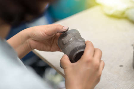 Creating Sculptureの写真素材