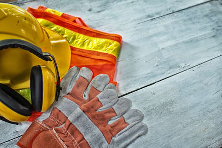 Standard construction safety equipment High Dynamic Range toneの写真素材