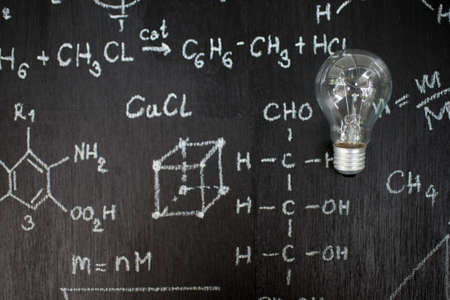 Physical and mathematical sciences for the engineer drawing on the chalkboard,idea