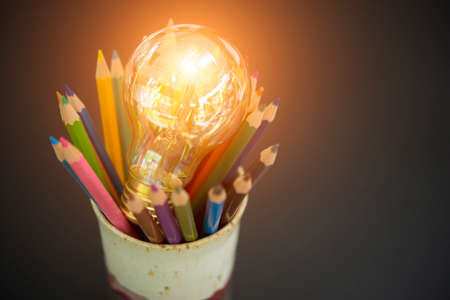 Ideas in art happen anywhere.の写真素材