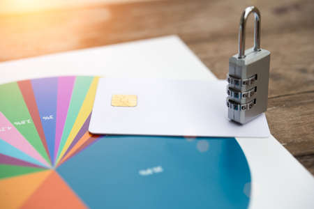 Financial analysis, lock accounting, statistics, investment, sales analysis of the companyの写真素材