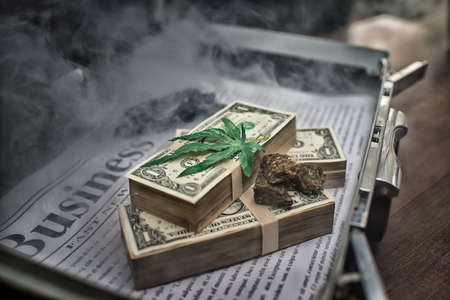 Business concept,Drug addict buying,High Dynamic Range toneの写真素材